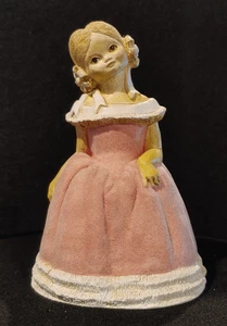 RAR Vintage schönes MARTY Skulptur Lady Bell rosa Kleid von Martha Carey - Bild 1 von 5