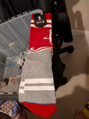 Stance Houston Rockets City Gym Socks Size Large(9-12) - Image 1 of 3