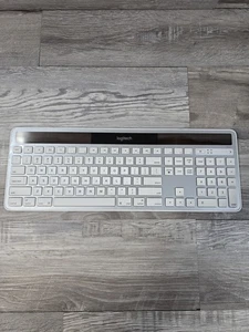 Logitech K750 Wireless Solar Keyboard - White (No USB Receiver Dongle) - Picture 1 of 8
