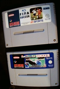 Fifa International Soccer & Sensible Soccer: European Champions SNES Cartridge - Bild 1 von 3