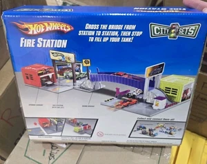 Hot Wheels City Sets FIRE STATION Vehículo Juego Conexión Mattel 2008 Sellado - Imagen 1 de 2