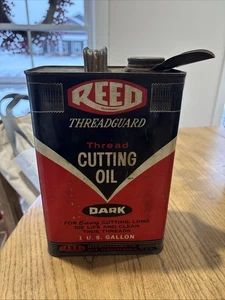 Vintage Schilf Mfg. Ölkanne leer 1 Gal. Erie PA Gewindeschneidöl - Bild 1 von 6