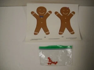 Lebkuchenzusatz Beschreibbar Abwischbar Arbeitsmatte mit 10 Kunststoff Knopf Perlen Neu! - Bild 1 von 2