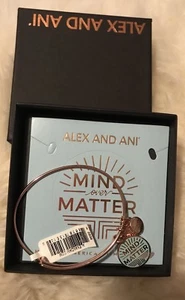 Authentic Alex and Ani "Mind Over Matter" Shiny Rose Gold. Box Included - Picture 1 of 3