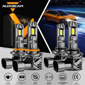 AUXBEAM 9005 9006 Canbus LED Headlight High/Low For Chevy Trailblazer 2002-2009 - Foto 1 di 15