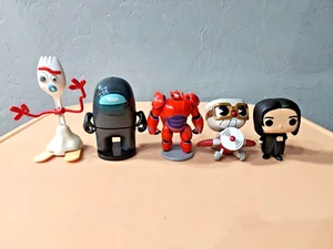 5 Konvolut Spielfiguren, Forky, Amongst Us, Baymax, Funko Mystery, Severous Snape - Bild 1 von 10