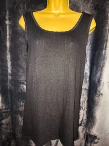 Marks & Spencer XXXL / 18 UK Womens Black Ribbed Sleeveless Top - Picture 1 of 4