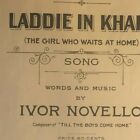 Vintage 1917 Sheet Music "Laddie in Khaki" Ivor Novello