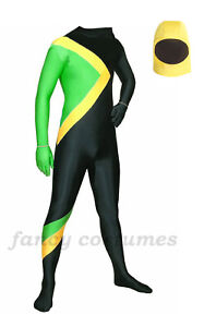 Jamaican Bobsled Team Cool Fancy Dress Costume Jamaica Bobsleigh Running Outfit