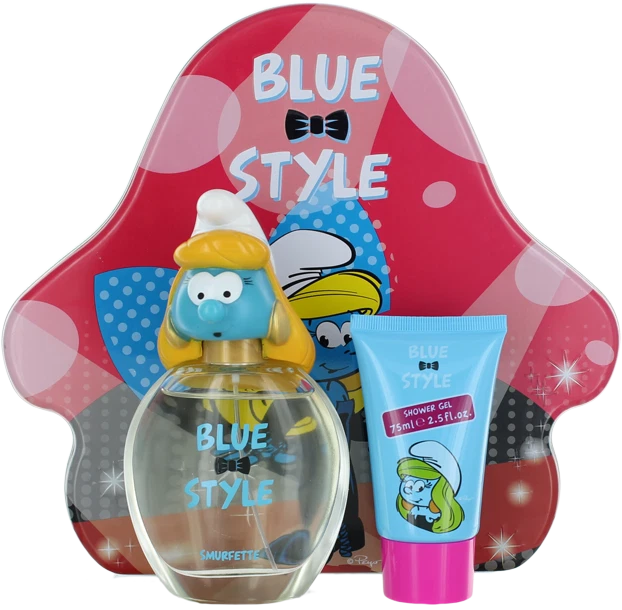 Blue Style Smurfette By The Smurfs For Kids Set: EDT + SG Shopworn New - Image 1 of 1