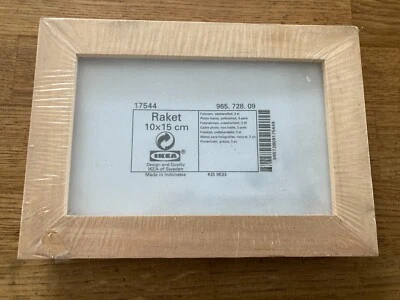 New Sealed RAKET IKEA Photo Frames x 3 Light Wood Frames. 10 x 15 cm (4 x 6") - Image 1 of 4