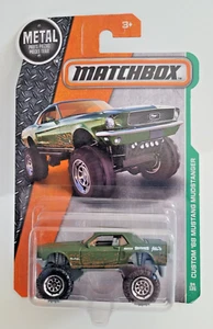 Matchbox 2016 MBX Explorers 94/125 Custom '68 Mustang Mudstanger Satin Green - Picture 1 of 3