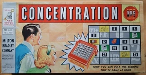 CONCENTRATION game - 1959 First Edition Milton Bradley - Picture 1 of 7