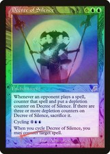 Decree of Silence FOIL Scourge PLD Blue Rare MAGIC GATHERING CARD ABUGames