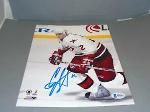 Eric Staal Signed Carolina Hurricanes 8x10 Photo Autographed Beckett BAS COA 1A - Picture 1 of 4