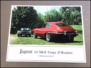 1967 Jaguar 4.2 XK-E XKE Coupe Roadster Vintage 1-page Car Brochure Spec Card - Picture 1 of 2