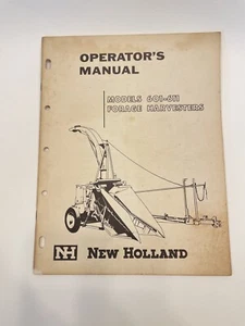 New Holland Operator's Manual 601-611 Feldhäcksler Vintage Originaldruck - Bild 1 von 7