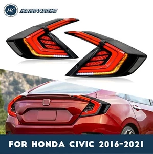 LED Smoke Tail Light For Honda Civic Tail Lights 2016-2019 Rear Lamp OEM Replace - Picture 1 of 11