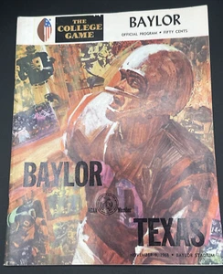 Texas Longhorns vs Baylor Bears November 1968 offizielles NCAA Football Spielprogramm - Bild 1 von 5