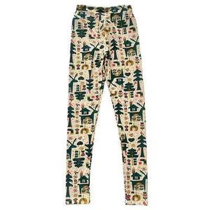 LULAROE Kids Leggings Scandinavian Holiday Scandi Tween girls 10 womens 2 petite - Picture 1 of 6