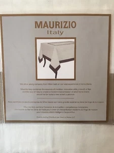 Maurizio Italy 100% Cotton 67" X1 08" (170 cm x 108 cm) Tablecloth cream/ Beige - Picture 1 of 7