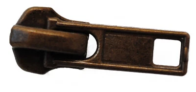 Cursore Per 1+2 Vie Cerniere Con Catena Metallica Da 5Mm Brunità + Argento Aut - Immagine 1 di 4