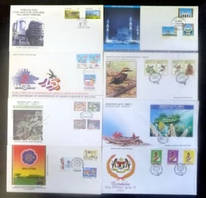 MALAYSIA 1988/9 FDC's (x8) ALL DIFFERENT (ID:643/D62719) - Picture 1 of 1
