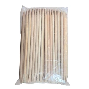 Disposable Bamboo Manicure Sticks Cuticle Pushers 15cm (5-7/8”) 98pc Bag - Picture 1 of 4