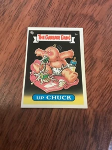 THE GARBAGE GANG SERIES 1 AUS #3a UP CHUCK 1985 REGINA TOPPS - Picture 1 of 2