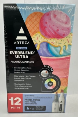 Arteza EverBlend Ultra Art Markers | Pastel Colors 12 PC (ARTZ-2147) - Image 1 of 2