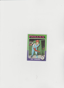 1975 topps #94 Jim Lonborg PHILLIES