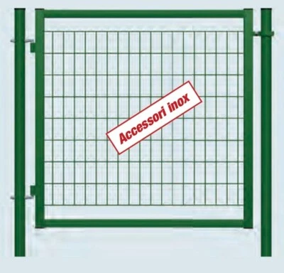 Cancello Economy verde senza serratura per recinzioni recinti rete metallica - Immagine 1 di 2