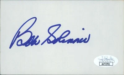 Bob Skinner Pittsburgh Pirates Signed 3x5 Index Card JSA Authenticated - Image 1 of 2