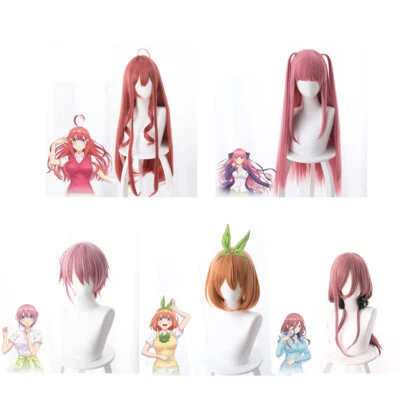 The Quintessential Quintuplets Nakano Ichika Harajuku Cosplay Wigs Hairpiece New - Image 1 of 4
