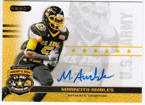 2010 MARKEITH AMBLES Razor US Army All-American Bowl AUTOGRAPH (LEAF ARMY) - Bild 1 von 2