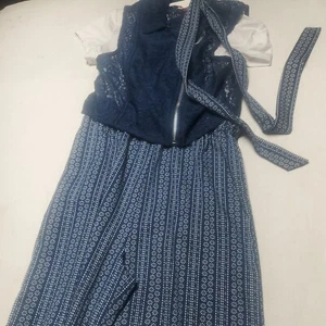 2 hip girls 1 piece outfit blue with design patterns sz 14 - Picture 1 of 9