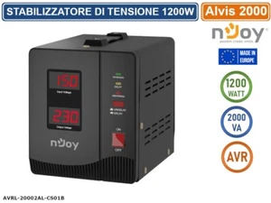 STABILIZZATORE DI TENSIONE 2000VA 1200 WATT AVR DISPLAY LCD - Foto 1 di 5