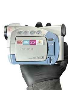 Canon ZR45MC Silver Blue 2.5" Display MiniDV 18x Optical Zoom Digital Camcorder - Picture 1 of 8