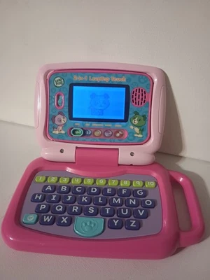 Leap Frog 2-in-1 LeapTop Touch For Kids Educational Laptop Toy Pink Tested Works - Image 1 of 4