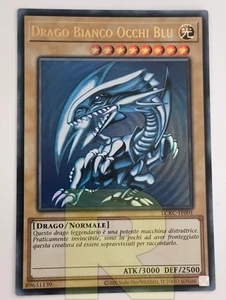 Drago Bianco Occhi Blu (Art 1) ® Ultra Rara ® LCKC-IT001 ® Unlimited ® Italiano - Picture 1 of 5