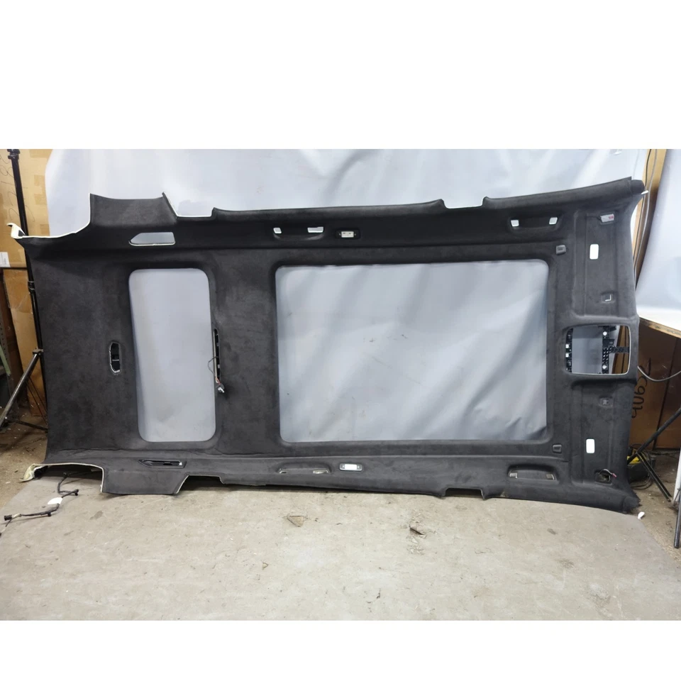 BMW G07 X7 19-25 dañado techo de fábrica forro techo negro tapicería Alcántara OEM Foto 1 de 4
