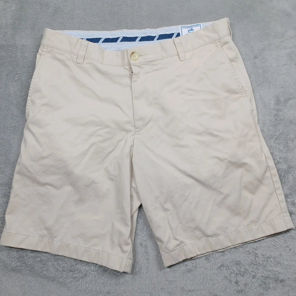 Southern Tide Shorts Mens 33 Beige Chino Pockets Skipjack Preppy - Image 1 of 4