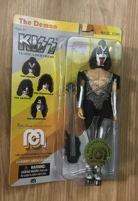 8-дюймовая экшн-фигурка Mego Kiss The Demon Gene Simmons ограниченный выпуск с номером  - Изображение 1 из 2