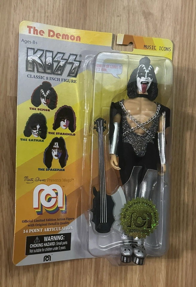 Kiss Gene Simmons The Demon Classic 8 Figure by Mego Limited Edition A25wf