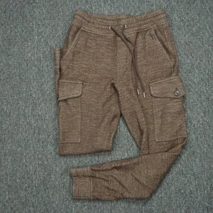 Banana Republic Hose Herren klein braun Hahnentritt kuschelig Cargo Jogger 28x28 - Bild 1 von 9