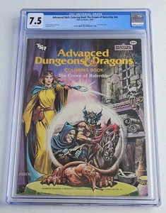 1983 TSR ⚔️Dungeons & Dragons🐲 Coloring Book 🗡️WARDUKE🦇 CGC 7.5 - Picture 1 of 3