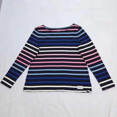 Talbots Sweater Womens Large Striped Lightweight Classic Cotton Pullover Preppy - Image 1 of 4