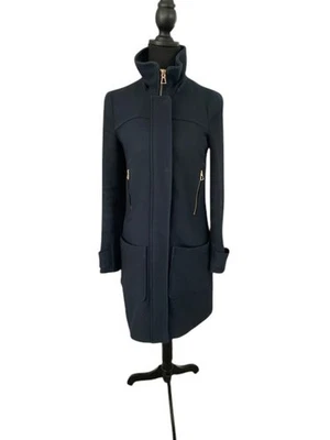 Jaqueta casaco ZARA Trafaluc azul marinho lã Parka XS - Imagem 1 de 4