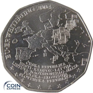 ÖSTERREICH 10 Euro Gedenkmünze 2004 Erweiterung der Europäischen Union EU Silber - Bild 1 von 2
