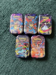 🔥 Mega Evolution Komplett Set Mini Tins 5x Neu & Sealed Pokemon TCG Pokémon - Bild 1 von 2